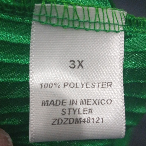 Green Wide-Leg Women's Pants - Picture 10 of 12